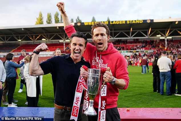 Co-owners Ryan Reynolds (right) and Rob McElhenney are looking to add to Wrexham's goalkeeping options