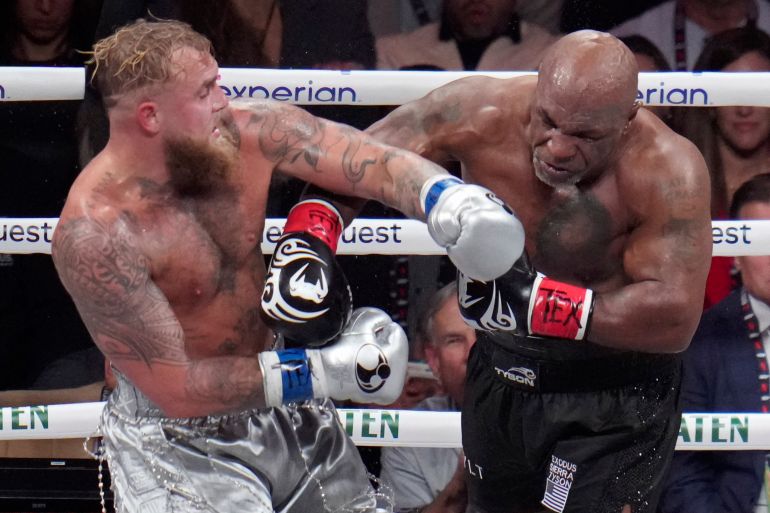 Jake Paul in action.