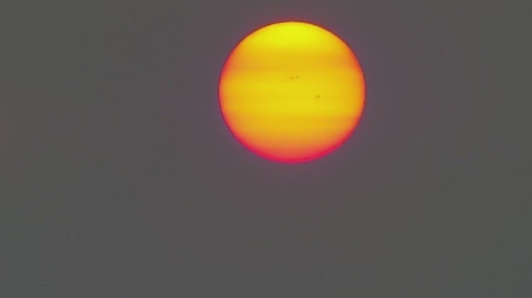 Freckle-like sunspots visible, Northern Lights tonight