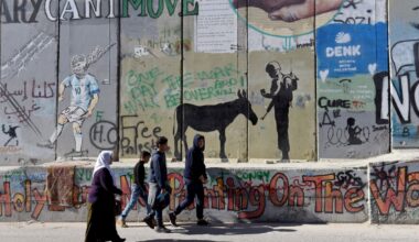 Banksy claims new graffiti with rare, apparent self-reflection