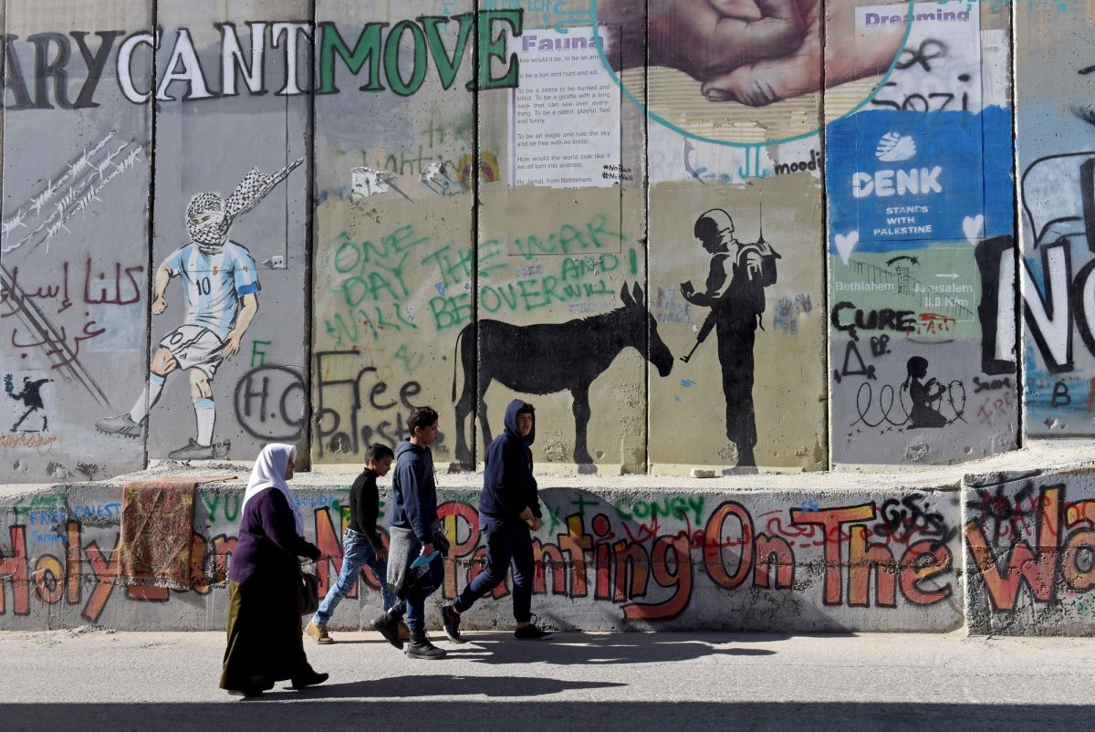 Banksy claims new graffiti with rare, apparent self-reflection