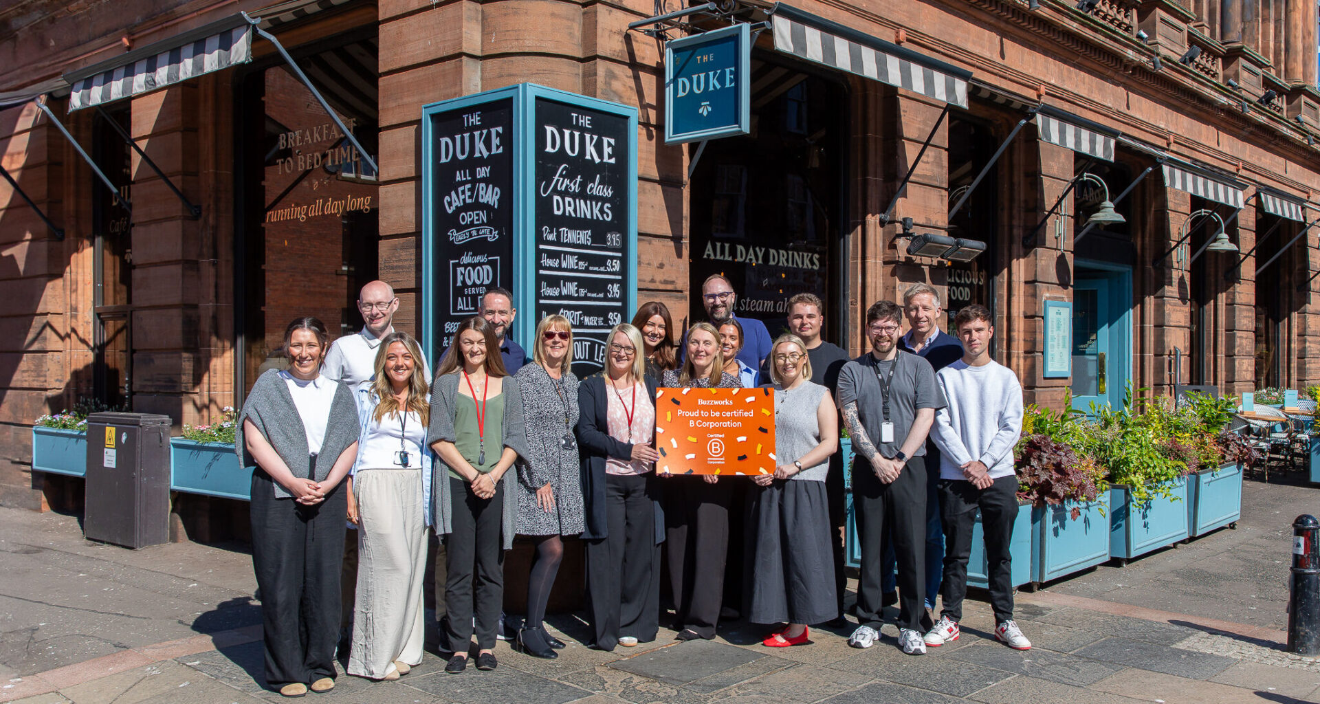 Buzzworks becomes first multi-venue hospitality business in Scotland to achieve B Corp Certification
