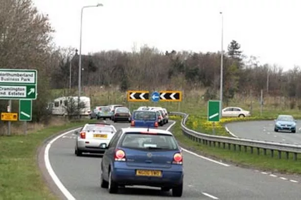 Moor Farm roundabout at Cramlington