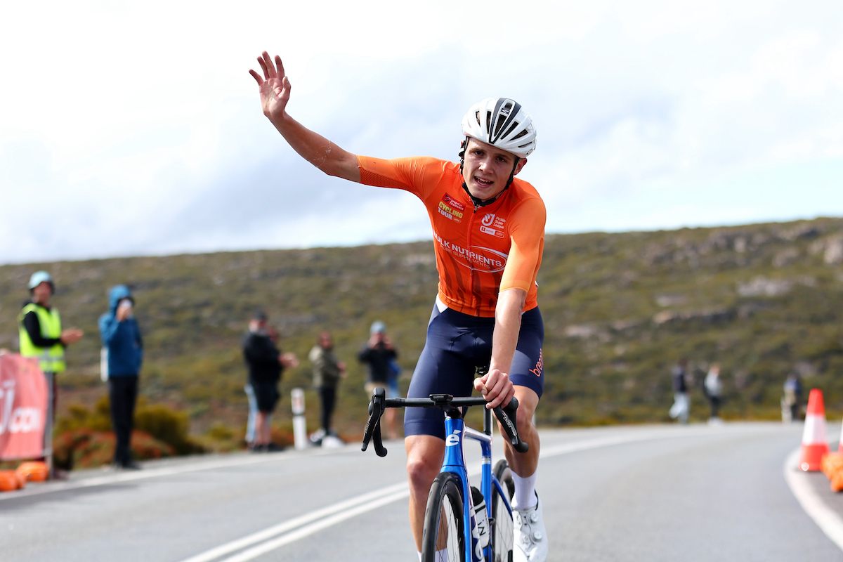Jack Ward (Team Brennan p/b TP32) wins stage 4 of the Tour of Tasmania 2025, the third round of the ProVelo Super League