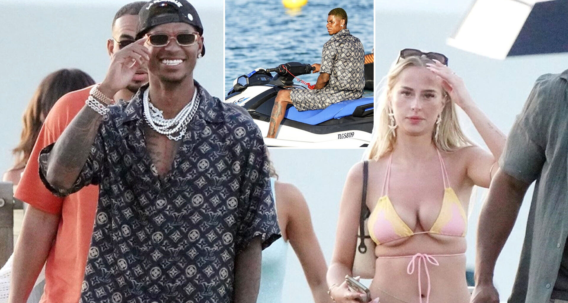 Marcus Rashford spotted with mystery woman as Man Utd star enjoys well-earned holiday in St Tropez