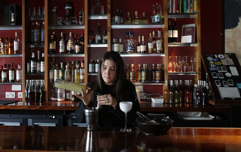 Cocktails at Rattlebag in Belfast.
PICTURE COLM LENAGHAN