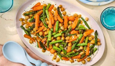 Sheet-Pan Chickpeas & Spring Veggies
