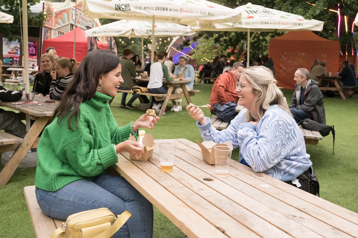 Edinburgh Folk & Food Festival - combining music and food in George Square