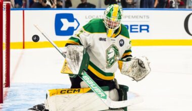 UML hockey commit Austin Elliott leads London to Memorial Cup title