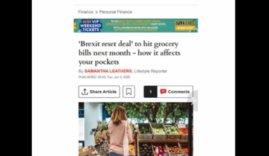 Express begrudgingly concedes Brexit reset benefits, not that you’d know it from the headline