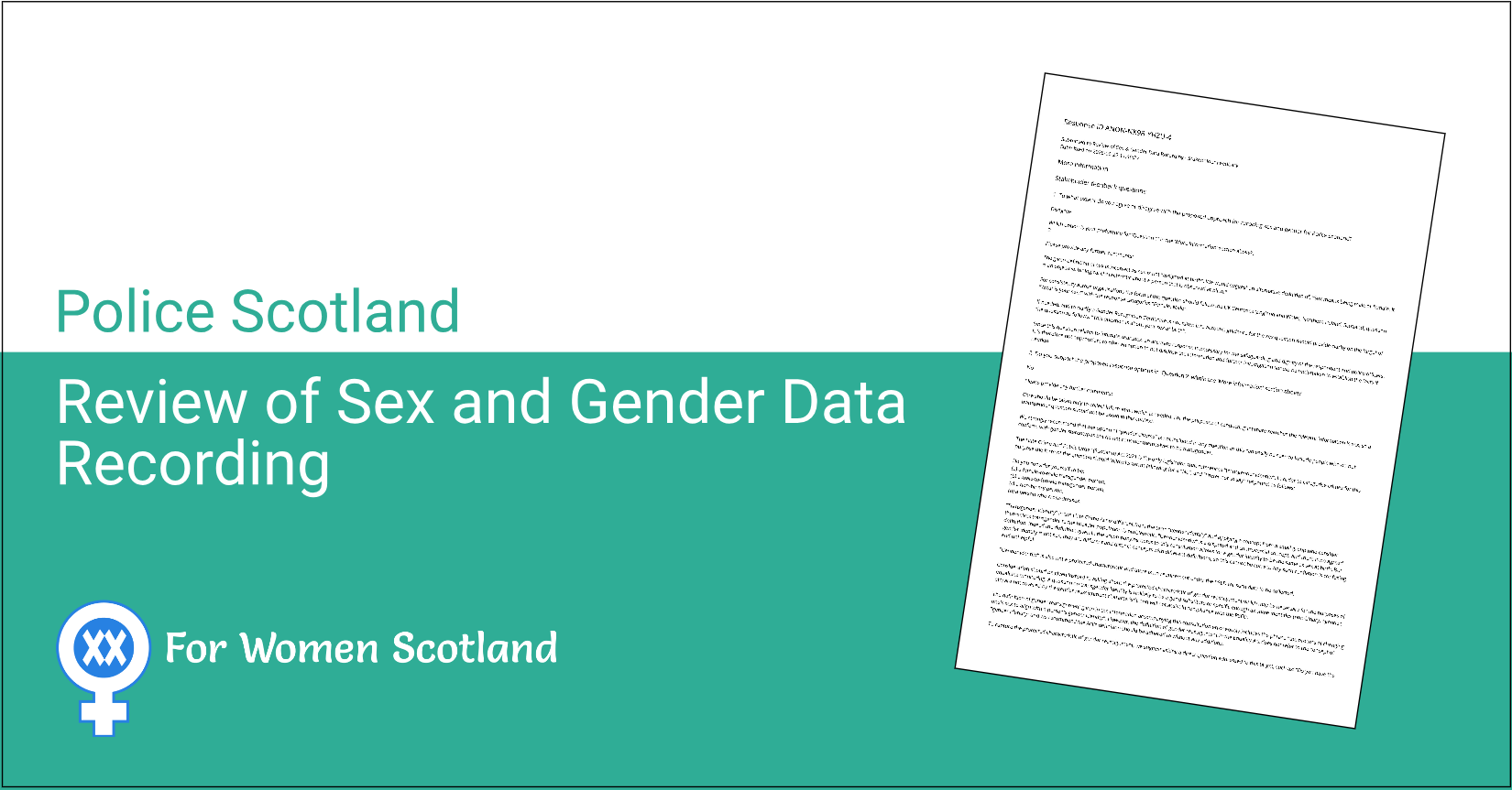 Police Scotland: Review of Sex and Gender Data Recording