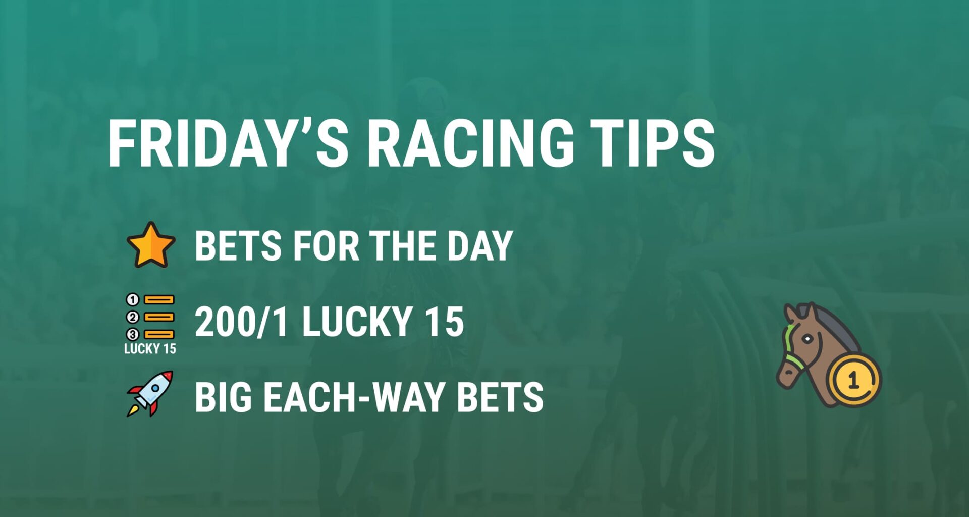 Friday's Horse Racing Tips | GetYourTipsOut
