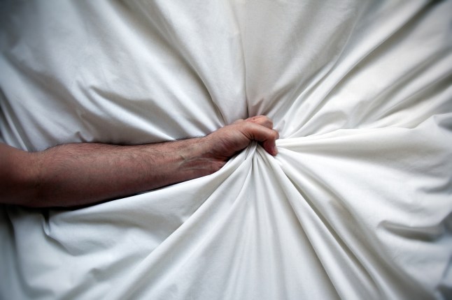 Forearm Grabbing Bedsheet.
