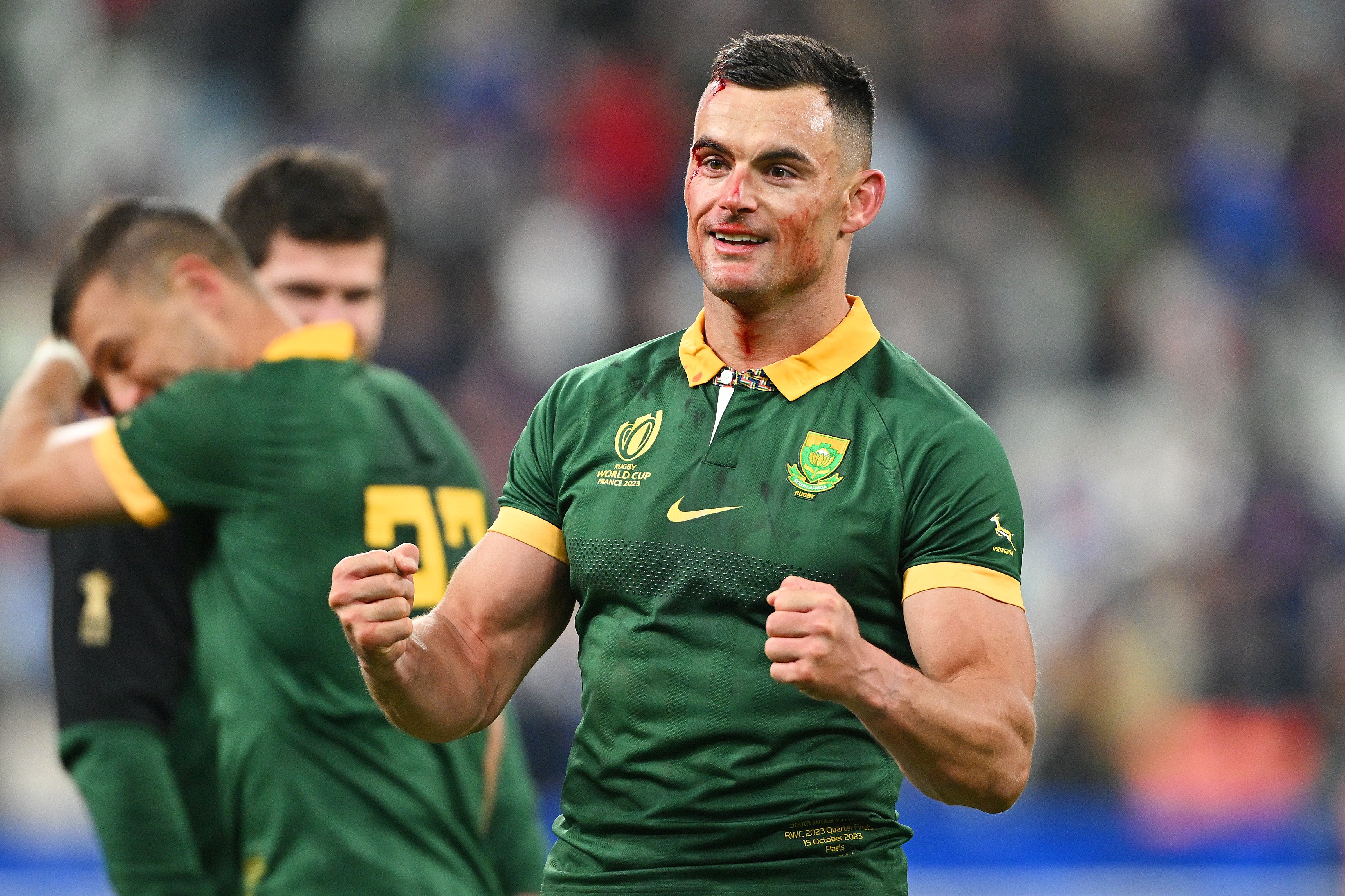 Jesse Kriel captains the South Africa side in the absence of Siya Kolisi