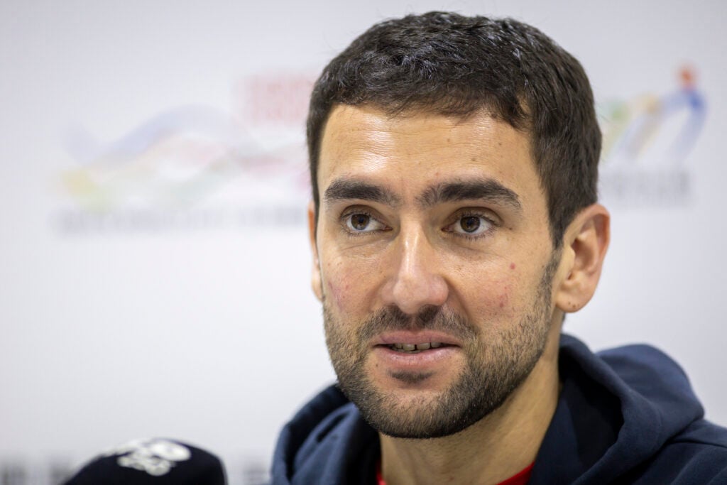 Marin Cilic speaks to the media ahead of the 2024 Hong Kong Open