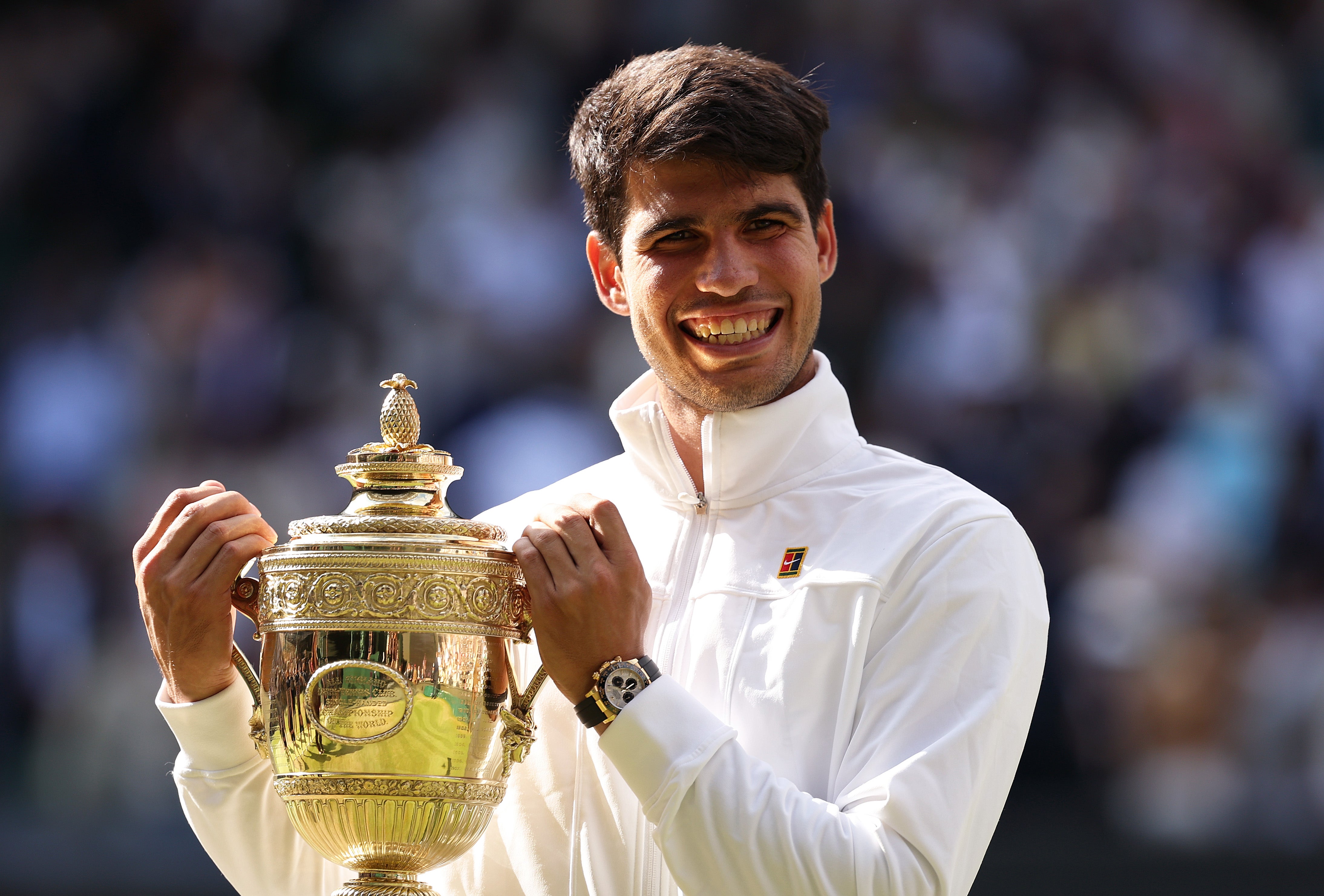 Carlos Alcaraz is eyeing his third consecutive Wimbledon title