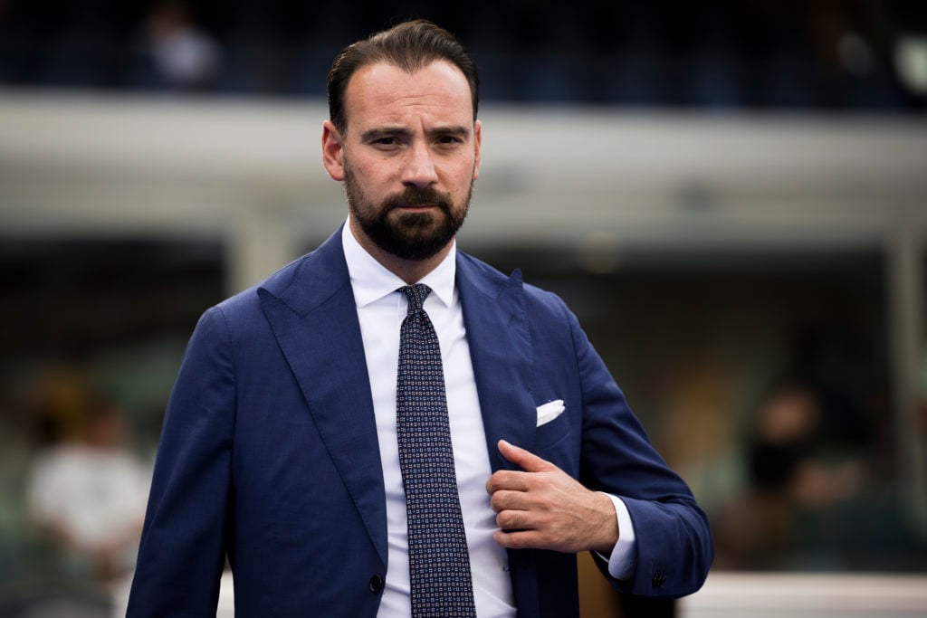 Giovanni Manna, sporting director of SSC Napoli, looks on