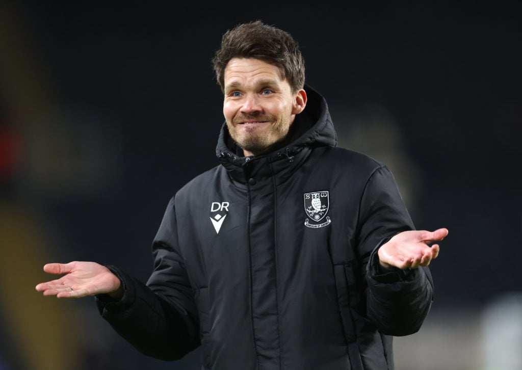 Danny Rohl reacts to a decision given during Hull City vs Sheffield Wednesday