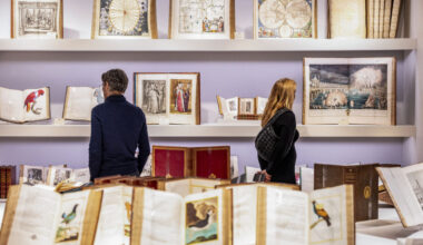 Visitors discover the TEFAF Maastricht fair at conference center MECC in Maastricht on March 15, 2025. Renowned for presenting 7,000 years of art history under one roof, the fair blends Old Master paintings, classical antiquities, modern and contemporary art, photography, jewelry, and 20th-century design. (Photo by Marcel van Hoorn / ANP / AFP) / Netherlands OUT (Photo by MARCEL VAN HOORN/ANP/AFP via Getty Images)