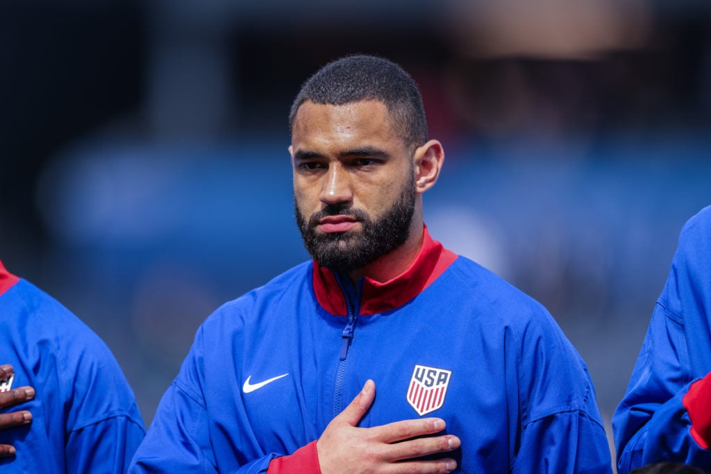 Cameron Carter-Vickers before a game for USA against Canada.
