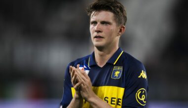 Morten Frendrup of Genoa CFC gestures at the end of the Serie A football match between Juventus FC and Genoa CFC. Juventus FC won 1-0 over Genoa CF...