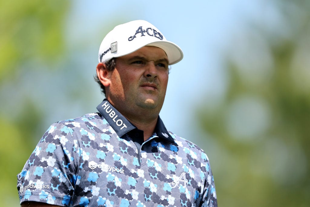 Patrick Reed in action during the third round of the 2025 Masters