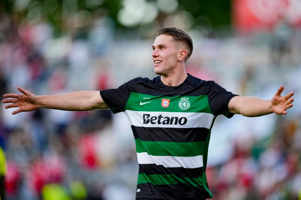 Viktor Gyokeres celebrates Portuguese Cup triumph