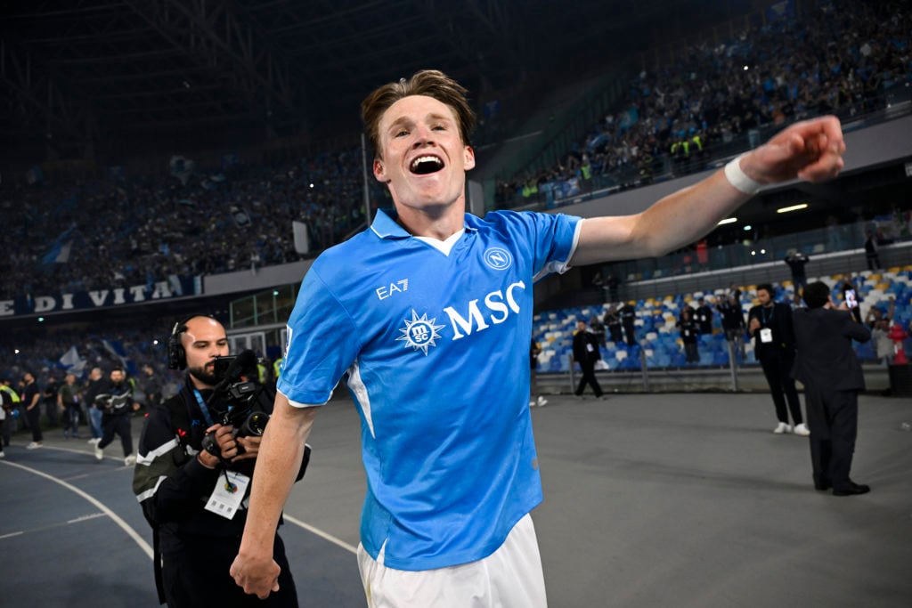 Scott McTominay celebrates - Football, Italian Serie A: SSC Napoli won the italian championship