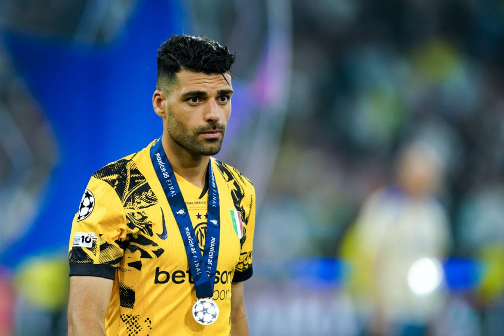 Mehdi Taremi with Champions League runners-up medal