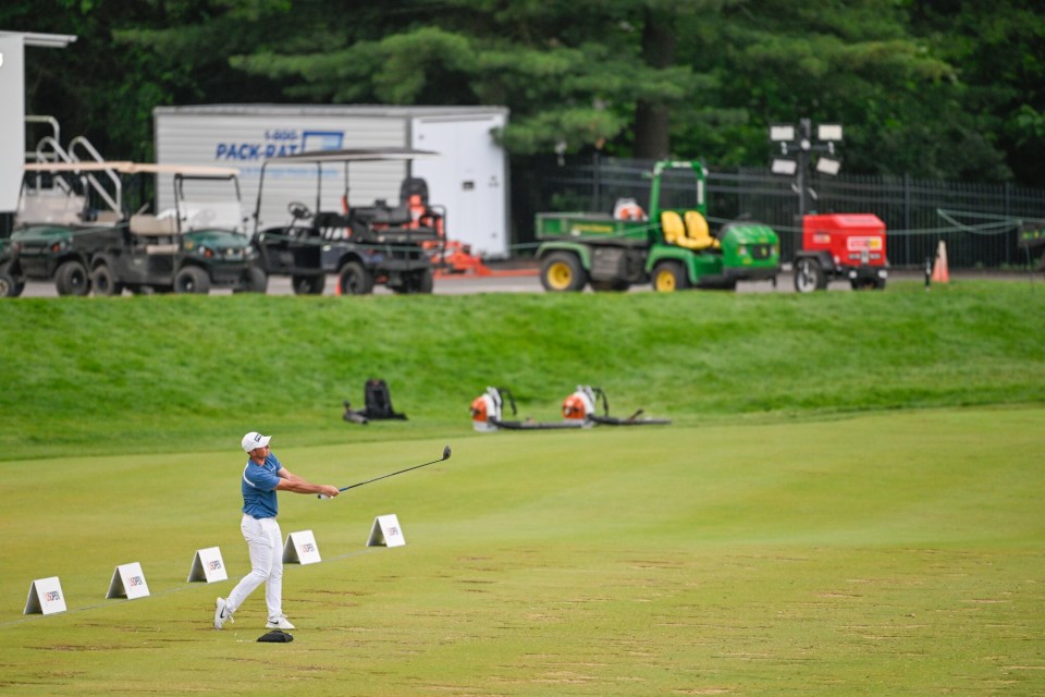Hovland was the last man on the range on Saturday night
