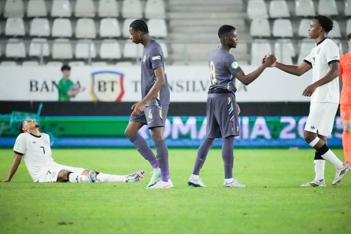 England recover from 5-1 down in record draw with Germany at under-19 Euros
