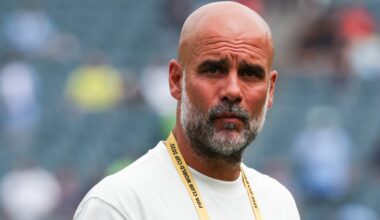 Pep Guardiola head coach of Manchester City prior to the FIFA Club World Cup Group G game against Wydad AC on June 18, 2025 at Lincoln Financial Fi...