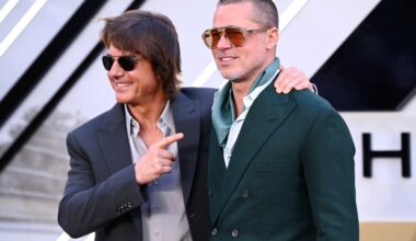 Tom Cruise Joins Brad Pitt at 'F1' Premiere in London: See Photos