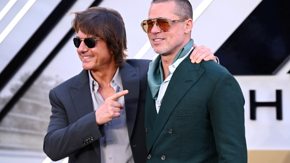 Tom Cruise Joins Brad Pitt at 'F1' Premiere in London: See Photos