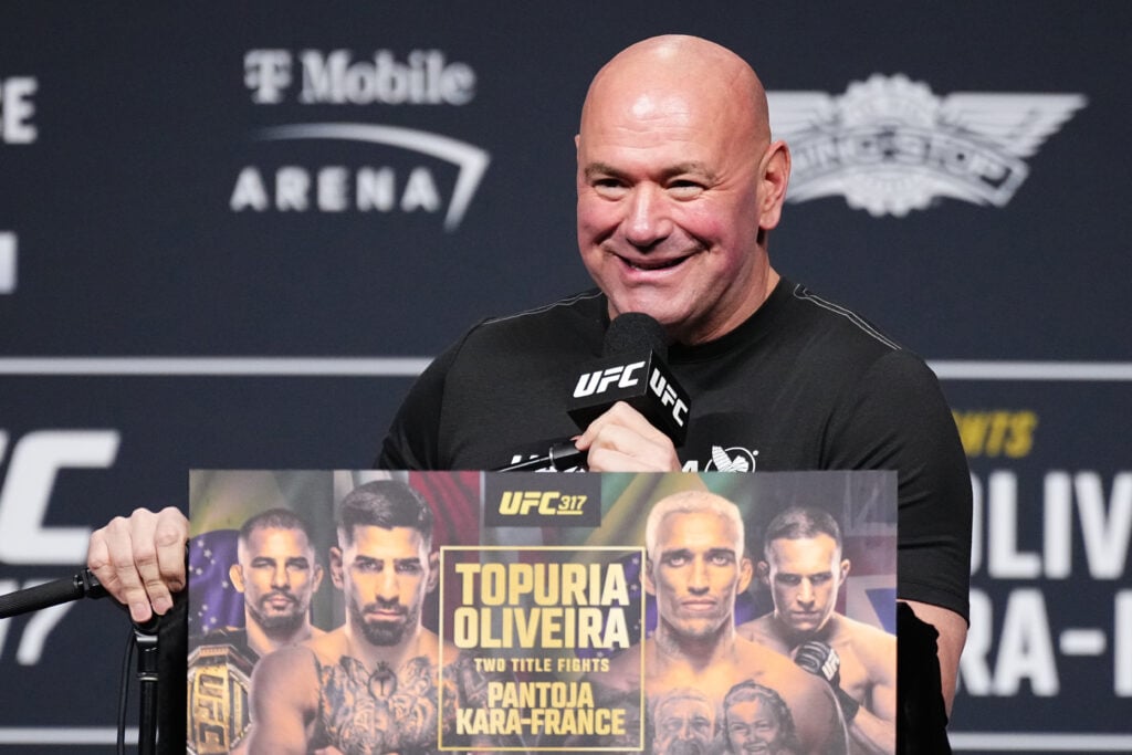 Dana White smiles during the UFC 317 Press Conference