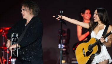 Olivia Rodrigo Brings Out The Cure's Robert Smith at Glastonbury