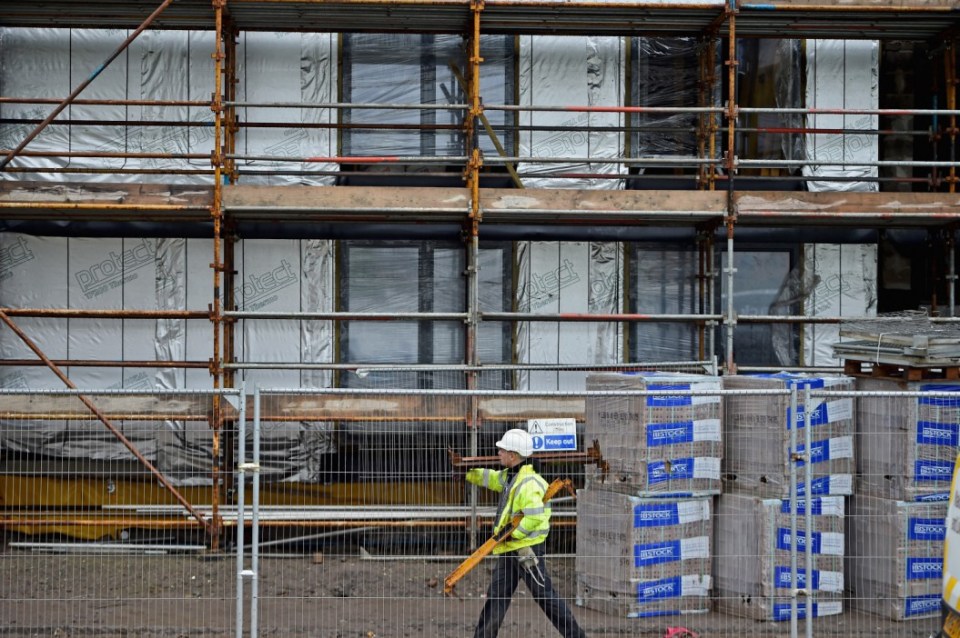 GLASGOW, SCOTLAND - OCTOBER 06: New housing under construction in the Gorbals area on October 6, 2015 in Glasgow, Scotland. Recent reports indicate that affordable housing in Scotland needs to be double what is currently being built at the moment. At least 12,000 homes need to be built every year for the next five years to meet demand, three housing associations have stated. (Photo by Jeff J Mitchell/Getty Images)