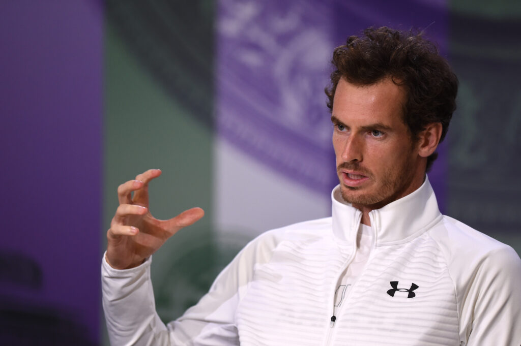 Andy Murray speaks to the media after winning Wimbledon in 2016