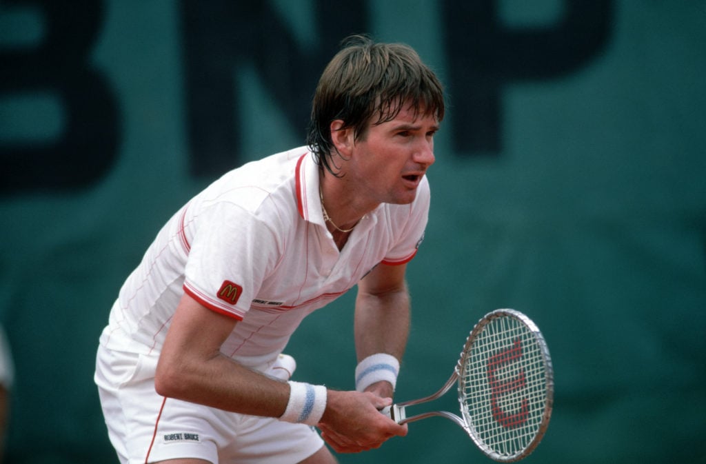 Jimmy Connors Playing in the French Open