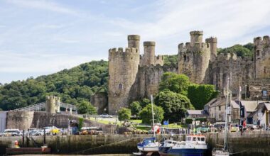 The Lonely Planet guide to Conwy Castle, Wales