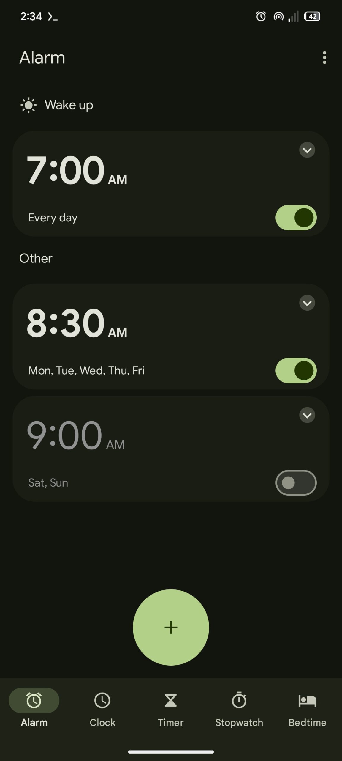 Google Clock Toggles After Redesign 1