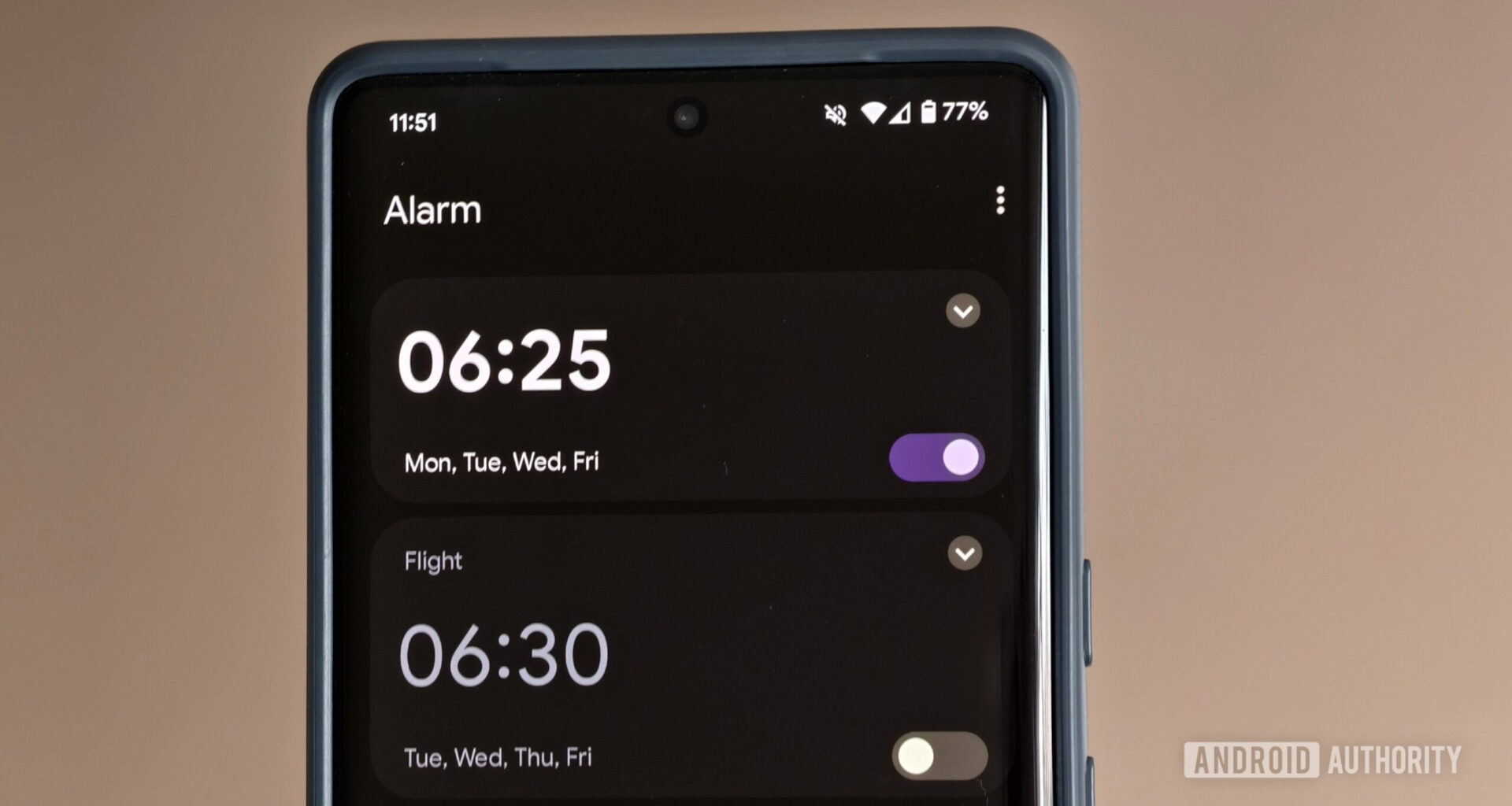 Google Pixel clock app alarms
