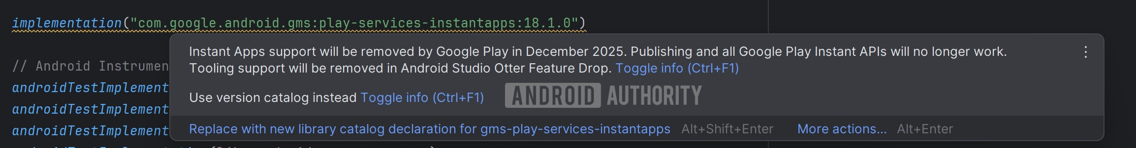 Google killing Instant Apps in Android