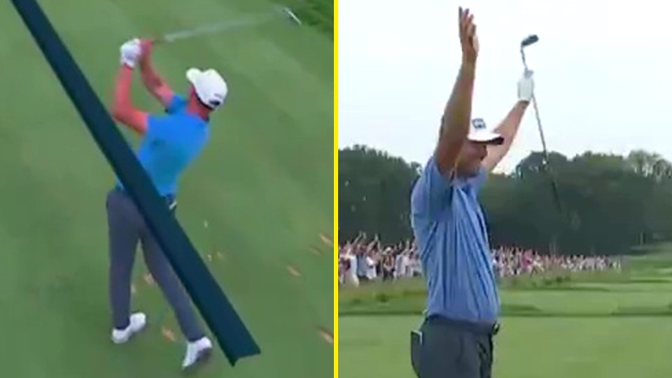 He made a hole-in-one at the 192-yard, par-three sixth