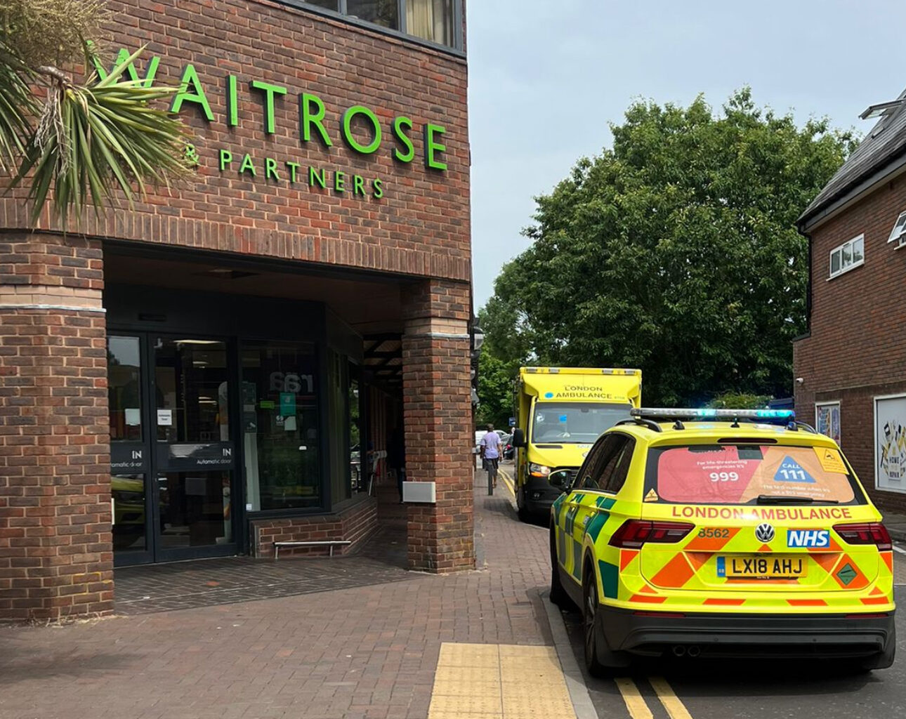 Man taken to hospital after medical incident near Waitrose in Harrow Weald