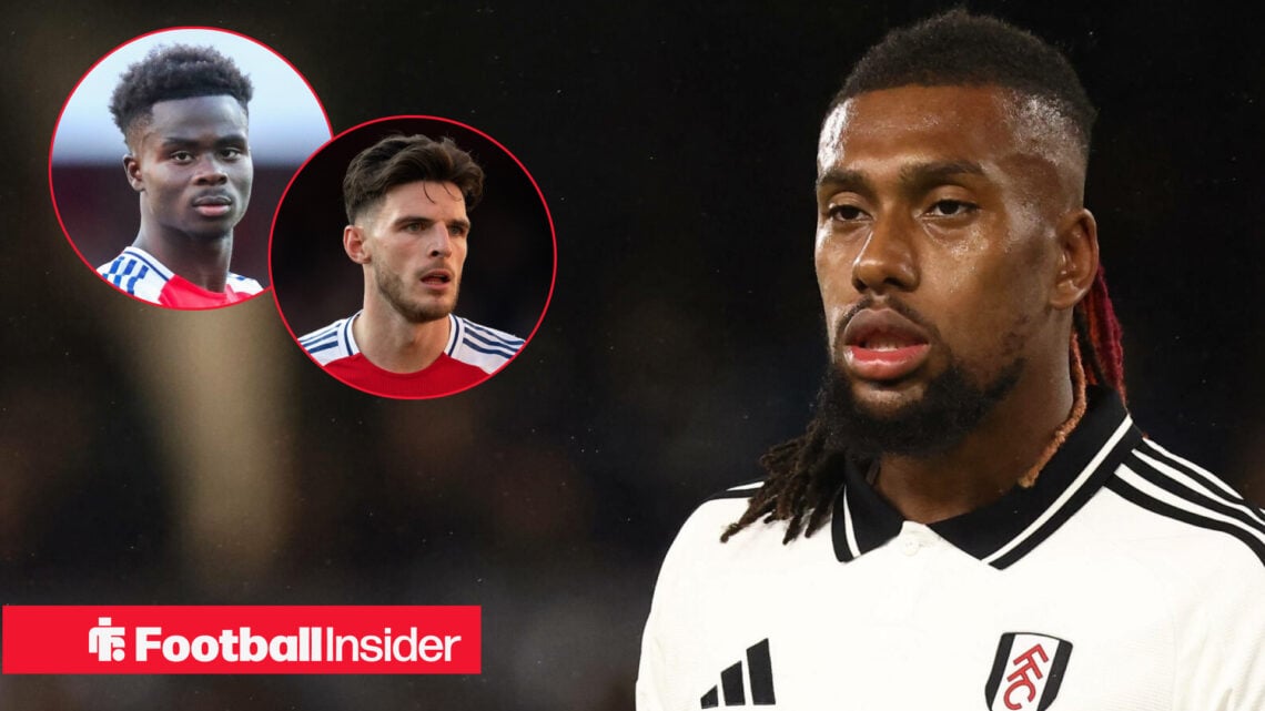 Alex Iwobi Bukayo Saka Declan Rice, Fulham Arsenal