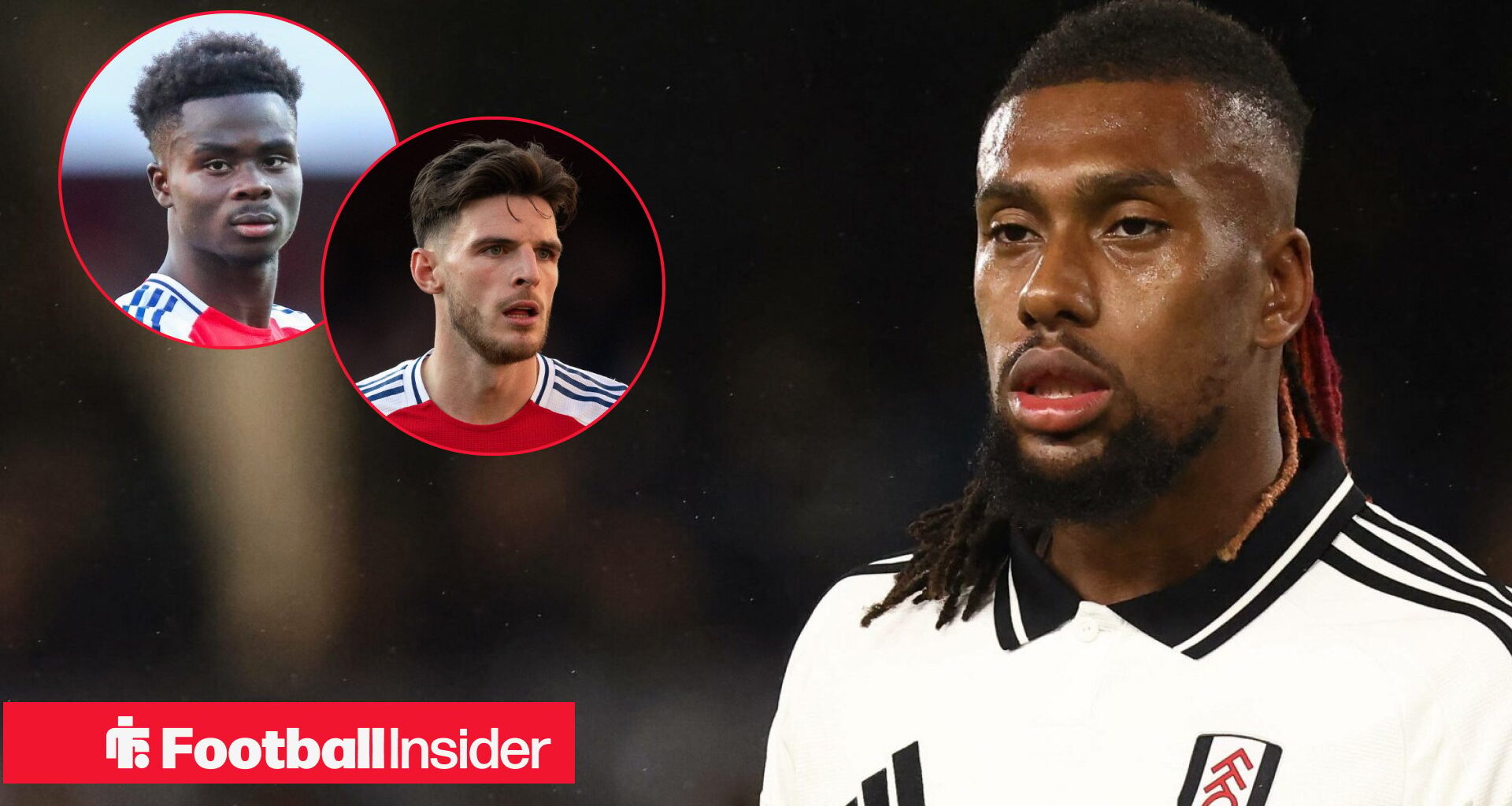 Bukayo Saka, Declan Rice react to 'overseas' message from Fulham star Alex Iwobi