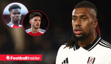 Bukayo Saka, Declan Rice react to 'overseas' message from Fulham star Alex Iwobi