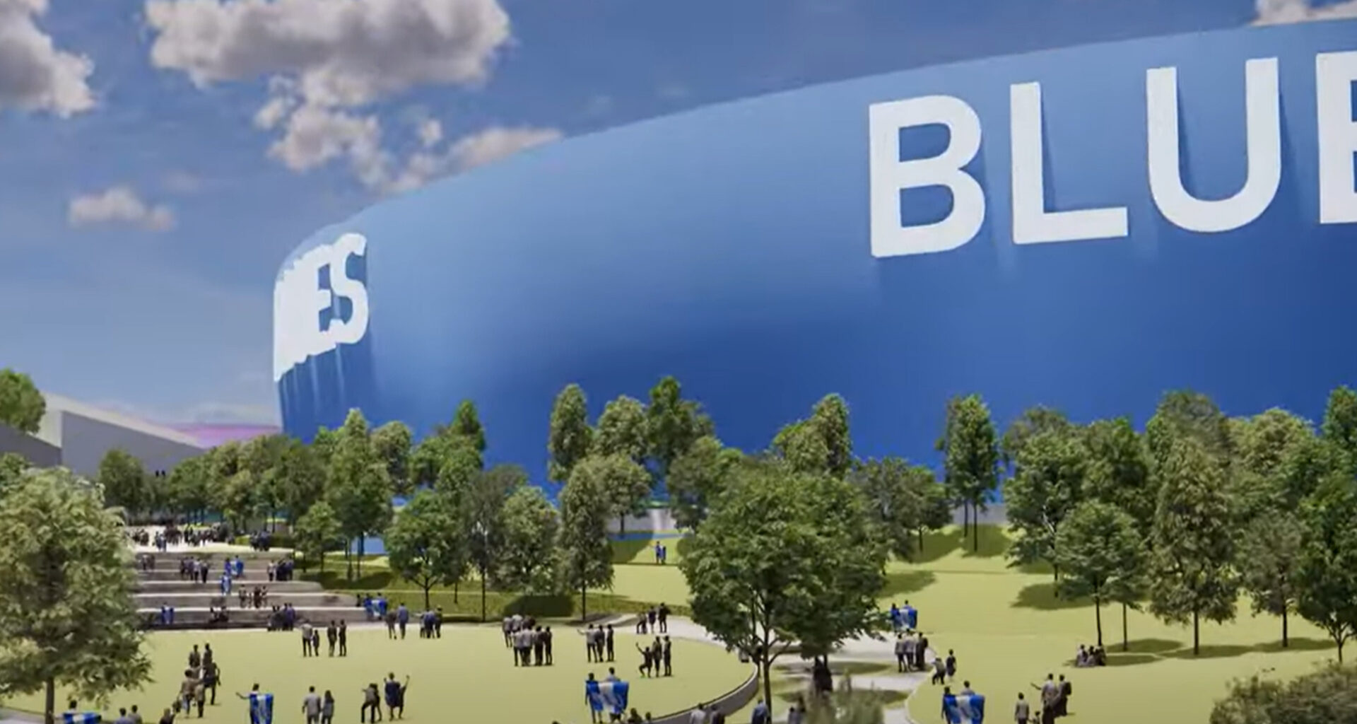 Championship club give update on new £3billion 'spaceship' stadium as incredible concept video is released