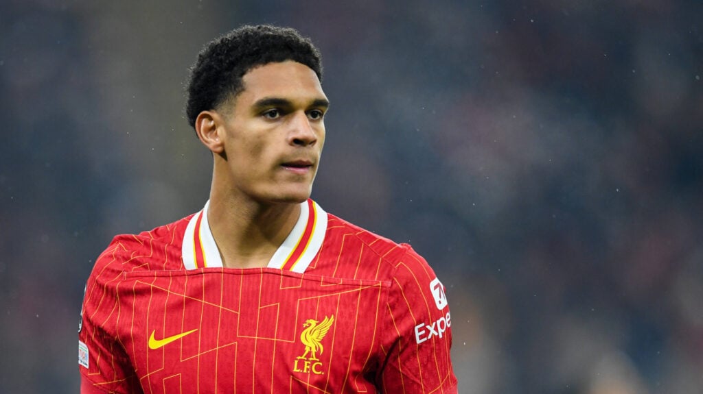 Liverpool centre-back Jarell Quansah